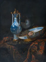 Still Life com Aquamanile, Fruta e Nautilus Cup
